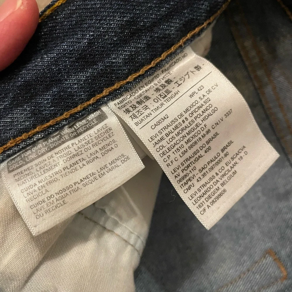 Levi's Blue Straight Jeans - Picture 2 of 2